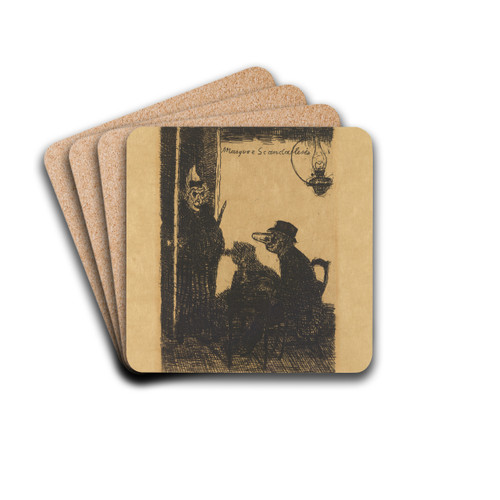 Gergerde maskers by James Ensor Drink Coasters - set of 4