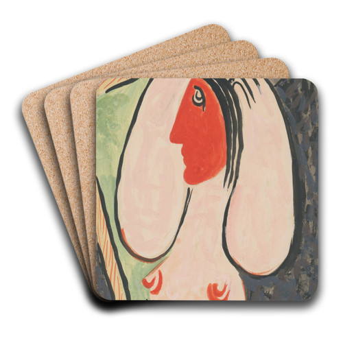 In front of a mirror by Mikul Galanda Art Drink Coaster set In front of a mirror by Mikul Galanda Art Drink Coaster set