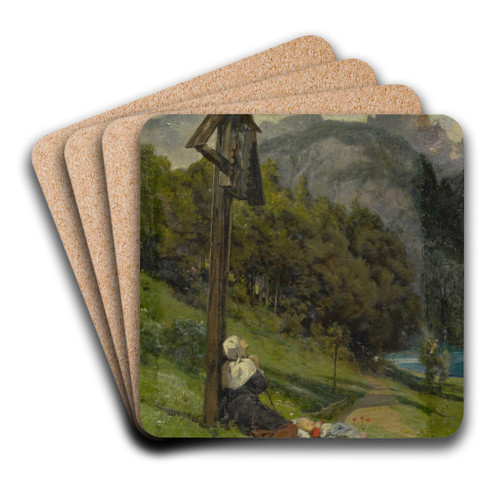 Aroleid by Ernst Stckelberg Art Drink Coaster set
