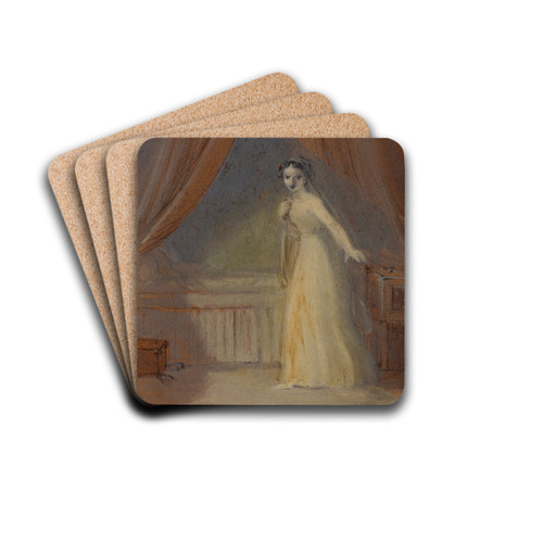 Juliet About to Take her Sleeping Draught by Robert Smirke Drink Coasters - set of 4