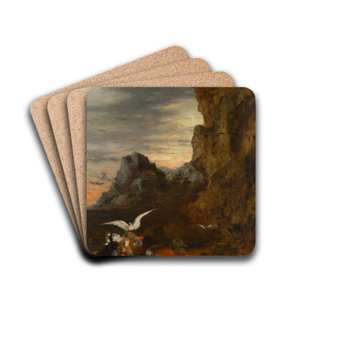 La mort de Sapho by Gustave Moreau Drink Coasters - set of 4