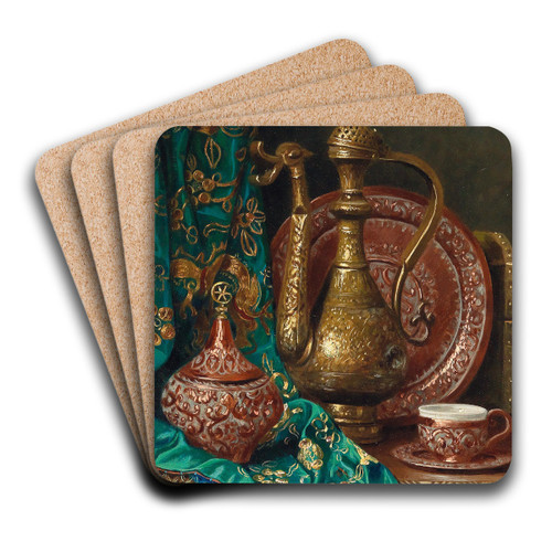 Orientalisches Stillleben by Ernst Czernotzky Art Drink Coaster set Orientalisches Stillleben by Ernst Czernotzky Art Drink Coaster set