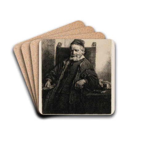 Jan Lutma, Goldsmith by Rembrandt van Rijn Drink Coasters - set of 4