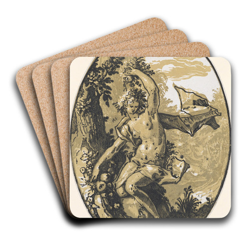 Proserpina by Hendrick Goltzius Art Drink Coaster set