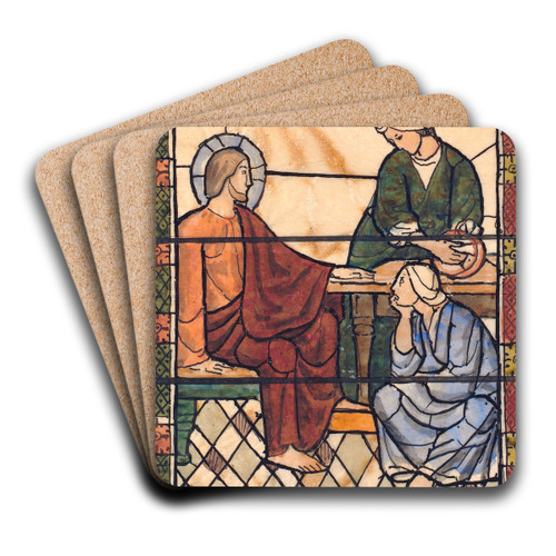 Kristus i Bethania by Joakim Skovgaard Art Drink Coaster set