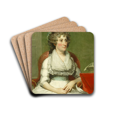 Catherine Yates Pollock (Mrs. George Pollock) by Gilbert Stuart Drink Coasters - set of 4