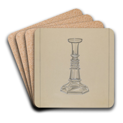 Candlestick by John Dana Art Drink Coaster set