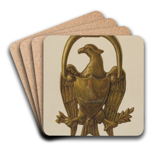 Door Knocker by Wayne White Art Drink Coaster set Door Knocker by Wayne White Art Drink Coaster set