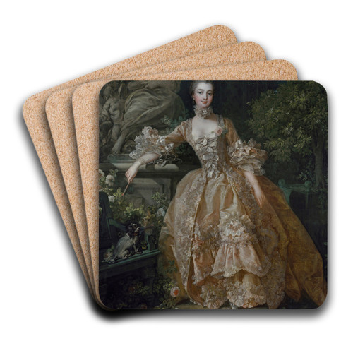 Madame de Pompadour by Franois Boucher Art Drink Coaster set