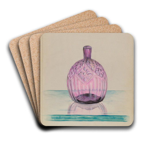 Bottle by S. Brodsky Art Drink Coaster set