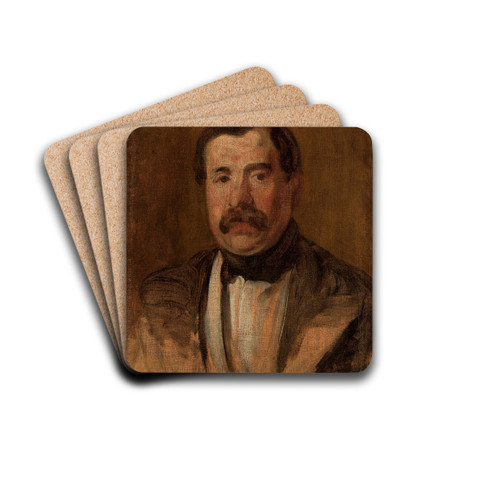Portrait of Maksymilian Oborski by Piotr Michaowski Drink Coasters - set of 4