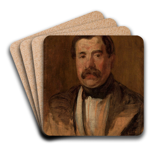 Portrait of Maksymilian Oborski by Piotr Michaowski Art Drink Coaster set Portrait of Maksymilian Oborski by Piotr Michaowski Art Drink Coaster set