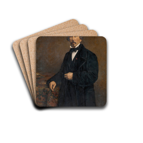 The Painter Jacob Jacobs by Eugeen Joors Drink Coasters - set of 4 The Painter Jacob Jacobs by Eugeen Joors Drink Coasters - set of 4