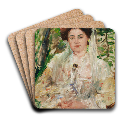 Paraphrase (Bildnis der Charlotte Berend) by Lovis Corinth Art Drink Coaster set