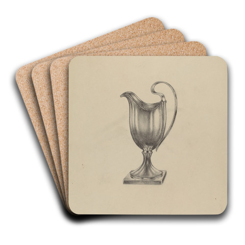 Silver Pitcher by Gerald Bernhardt Art Drink Coaster set