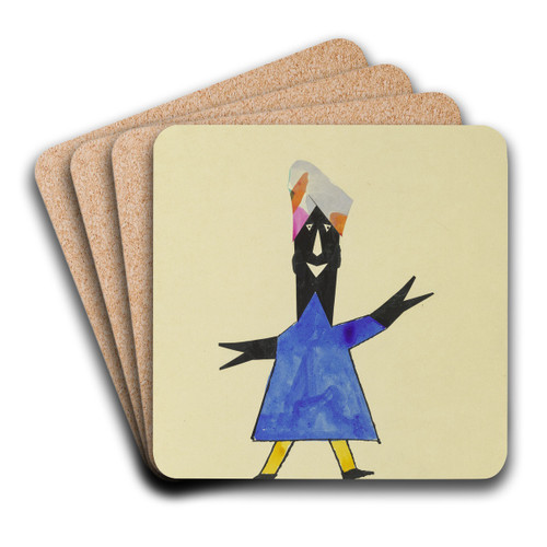 Hier ist ersetzlich Jedermann ' by John Elsas Art Drink Coaster set