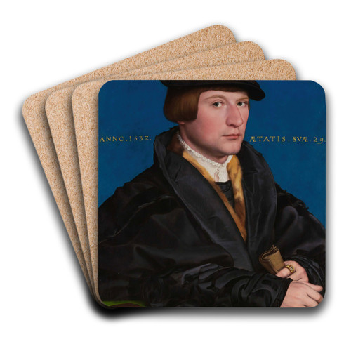Hermann von Wedigh III by Hans Holbein The Younger Art Drink Coaster set