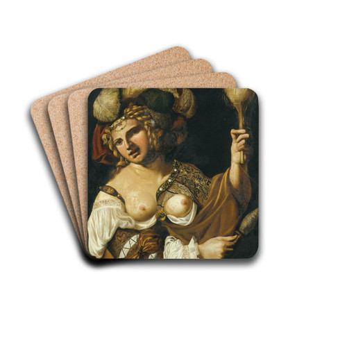 Omphale by Angelo Caroselli Drink Coasters - set of 4