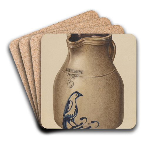 Pitcher by John Tarantino Art Drink Coaster set