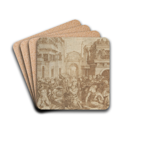 Martyrdom of Saint Catherine of Alexandria by After Bernardino Lanino Drink Coasters - set of 4
