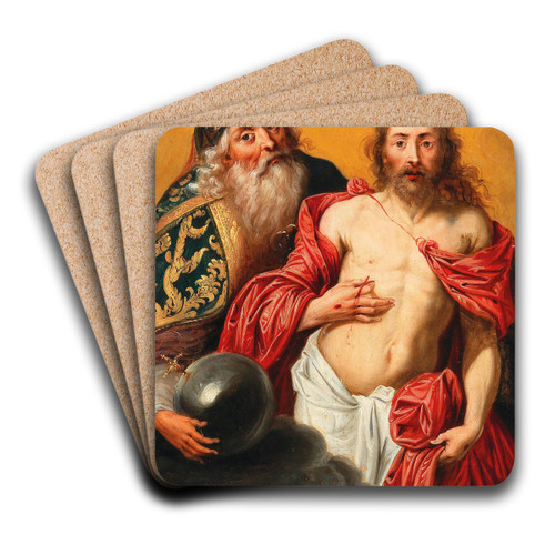The Holy Trinity by Flemish School Art Drink Coaster set