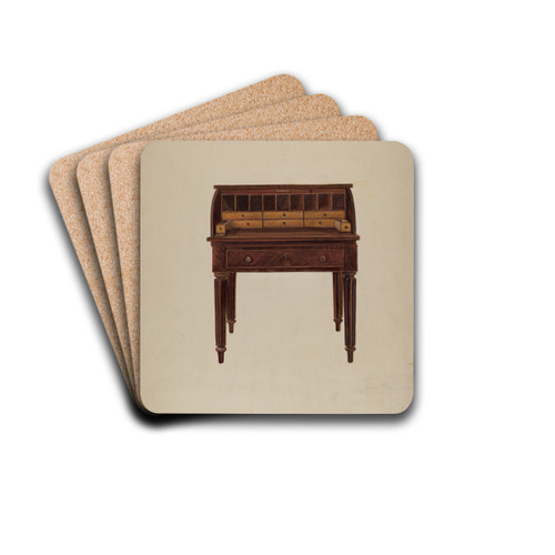 Desk by Marie Alain Drink Coasters - set of 4