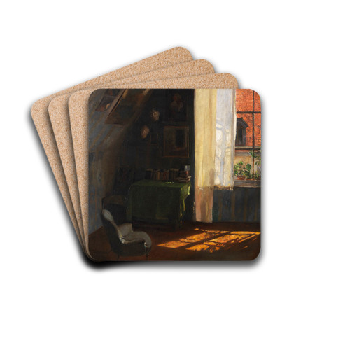 Im Atelier by Wilhelm Roegge Drink Coasters - set of 4