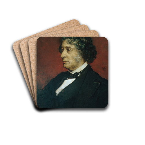 Charles Sumner by William Morris Hunt Drink Coasters - set of 4