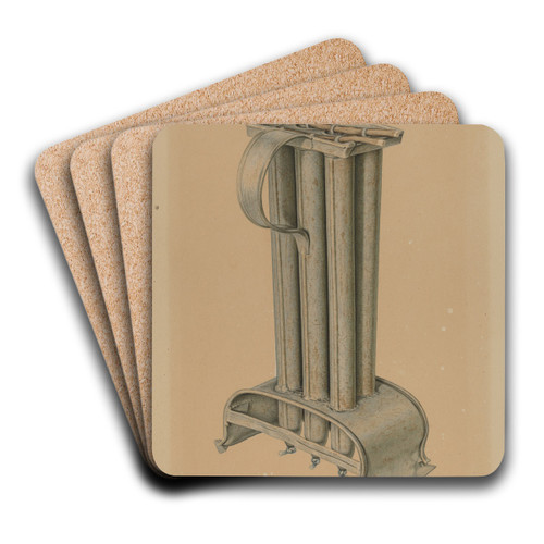 Candle Mold by Edward Bashaw Art Drink Coaster set Candle Mold by Edward Bashaw Art Drink Coaster set