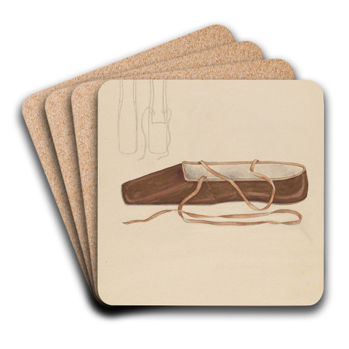 Slipper by Melita Hofmann Art Drink Coaster set
