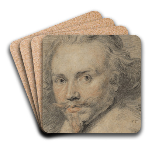 Portrait of a Man by Pieter Claesz Soutman Art Drink Coaster set Portrait of a Man by Pieter Claesz Soutman Art Drink Coaster set