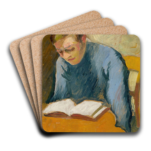 Portrt Helmuth Macke by August Macke Art Drink Coaster set