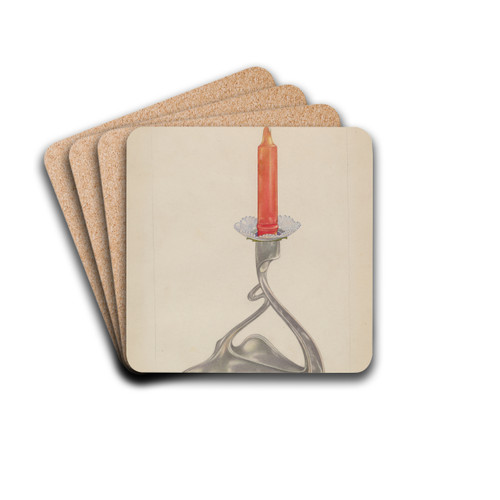 Candlestick by Arthur Wegg Drink Coasters - set of 4