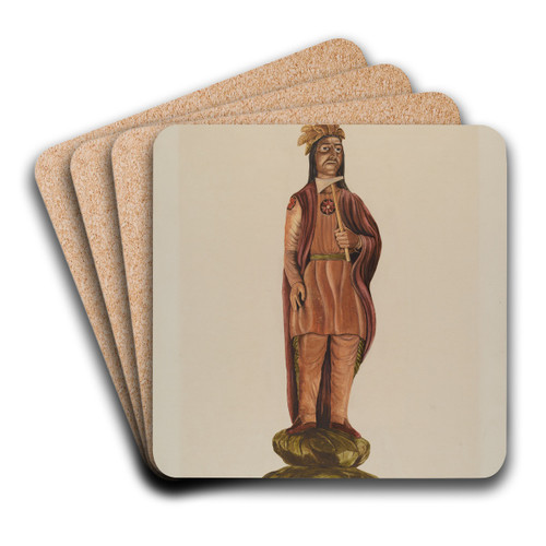 Cigar Store Indian by Einar Heiberg Art Drink Coaster set