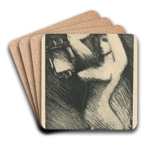 ena pred zrkadlom by Mikul Galanda Art Drink Coaster set ena pred zrkadlom by Mikul Galanda Art Drink Coaster set