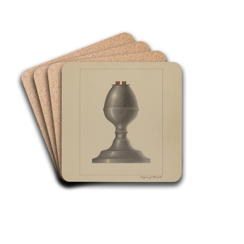 Lamp by Eugene Barrell Drink Coasters - set of 4