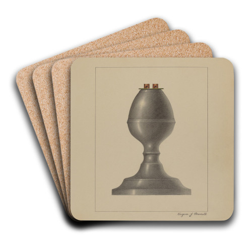 Lamp by Eugene Barrell Art Drink Coaster set