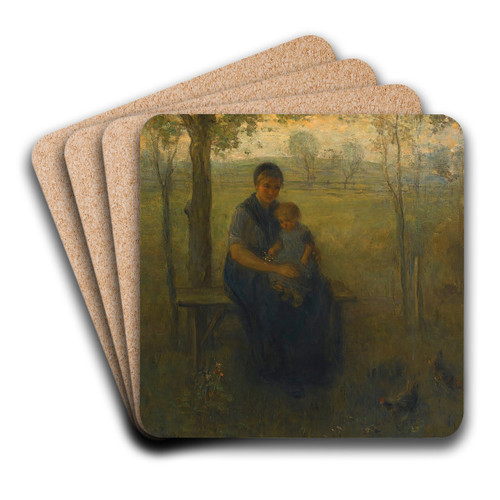 The Madonna Of Drenthe by Jozef Israls Art Drink Coaster set