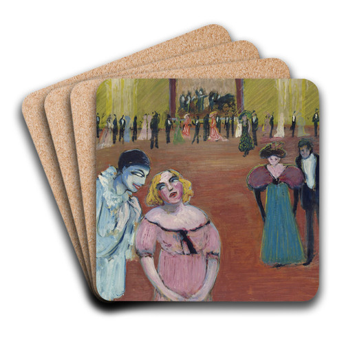 ball scene by Marianne von Werefkin Art Drink Coaster set ball scene by Marianne von Werefkin Art Drink Coaster set