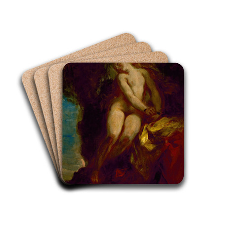 Andromeda by Eugne Delacroix Drink Coasters - set of 4