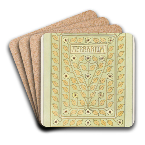 Ontwerp voor een omslag voor een herbarium by Julie de Graag Art Drink Coaster set