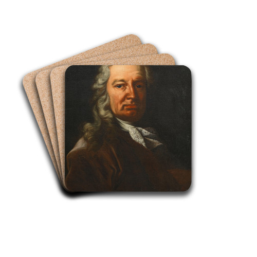 Selbstbildnis Johann Michael Rottmayr by Johann Michael Rottmayr Drink Coasters - set of 4