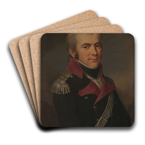 Portrait of Ksawery Krasicki (17741844) by Jzef Pitschmann Art Drink Coaster set