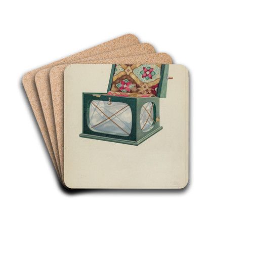 Foot Warmer by Arthur Wegg Drink Coasters - set of 4