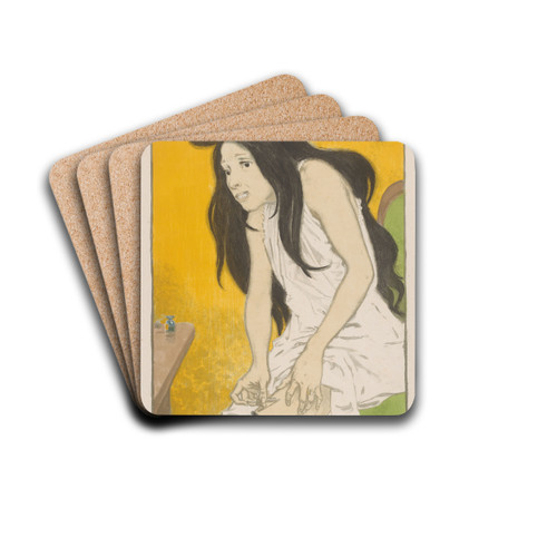 Morfineverslaafde vrouw by Eugne Grasset Drink Coasters - set of 4