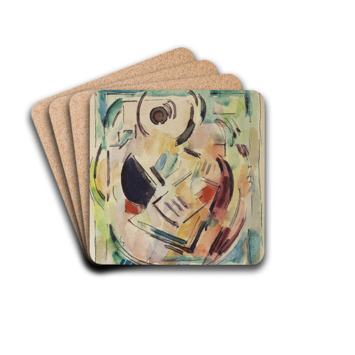 COMPOSITION by Albert Gleizes Drink Coasters - set of 4 COMPOSITION by Albert Gleizes Drink Coasters - set of 4