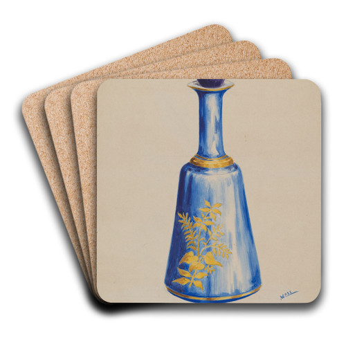 Bottle by Charles Moss Art Drink Coaster set Bottle by Charles Moss Art Drink Coaster set