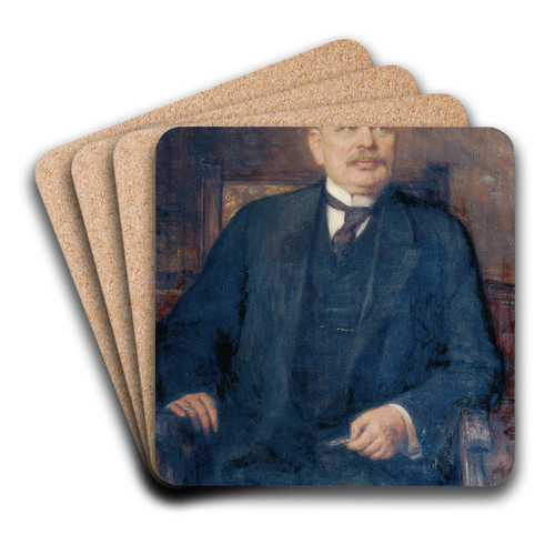 Minister Max Freiherr Hussarek von Heinlein by Alois Johann Josef Delug Art Drink Coaster set Minister Max Freiherr Hussarek von Heinlein by Alois Johann Josef Delug Art Drink Coaster set