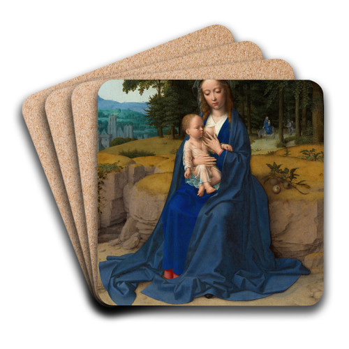 The Rest on the Flight into Egypt by Gerard David Art Drink Coaster set