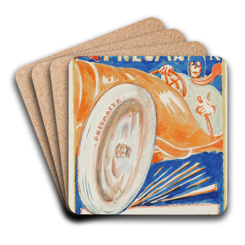 Tow. Akc. Pneumatyk. Przemys Polski Pozna by Jerzy Gelbard Art Drink Coaster set